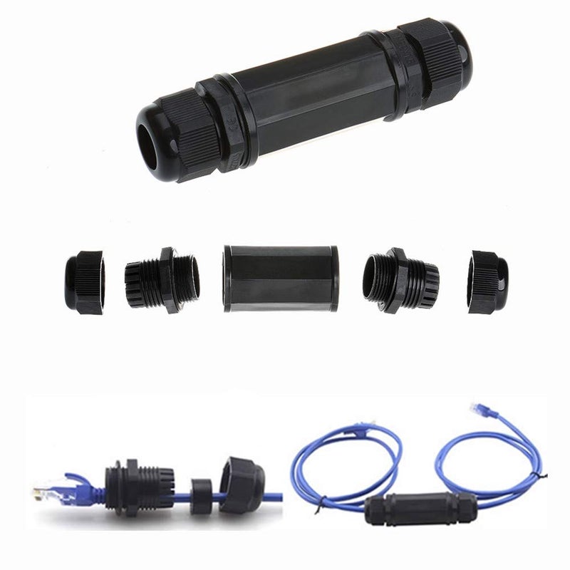Anmbest 5PCS M22Z Shielded RJ45 Waterproof Cat5/5e/6 8P8C Connector IP67 Ethernet LAN Cable Connector Double Head Outdoor LAN Coupler Adapter Female to Female - Image 5